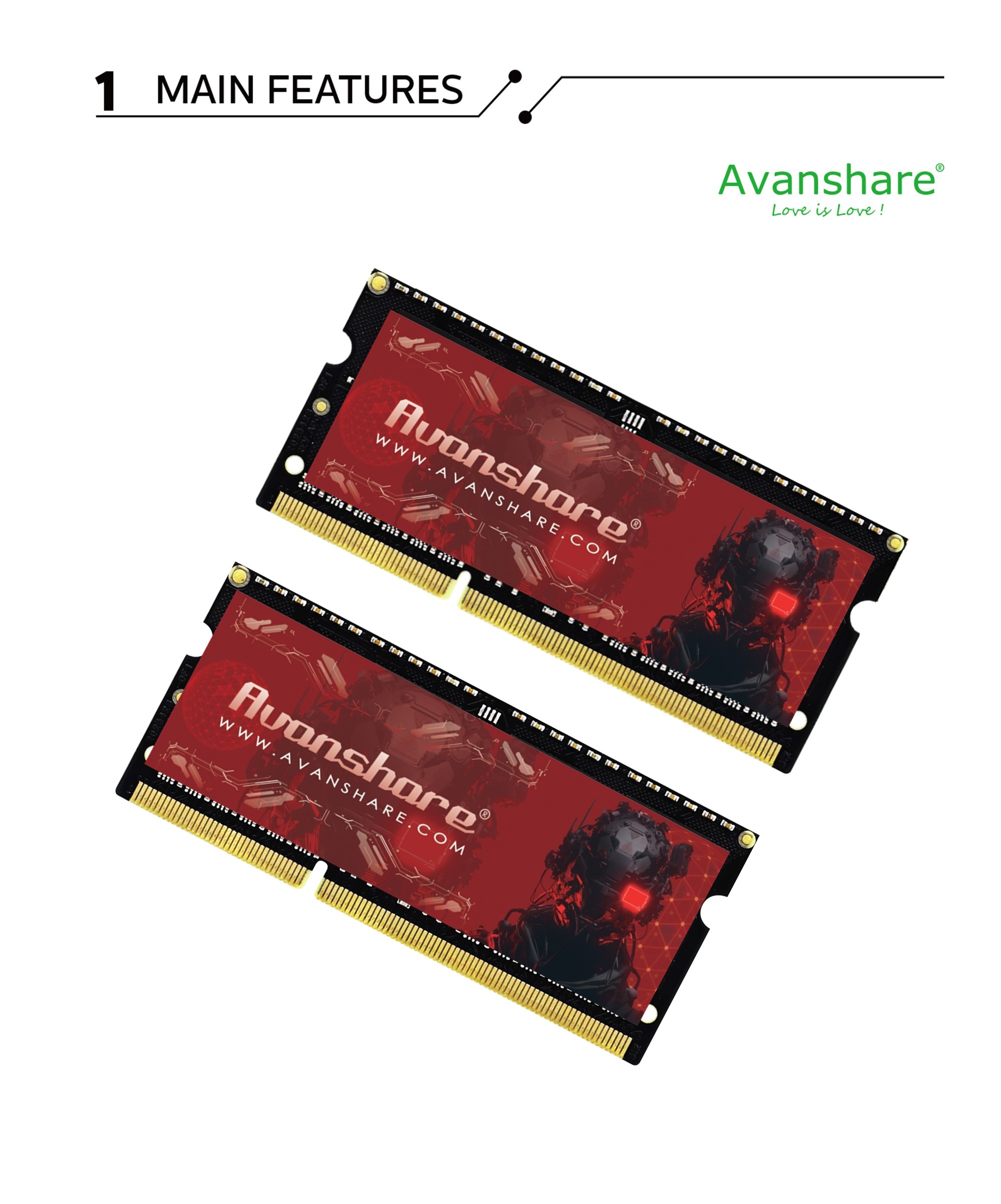 Mémoire RAM Avanshare DDR5 DDR - Ddr4 3200Mhz avis et prix