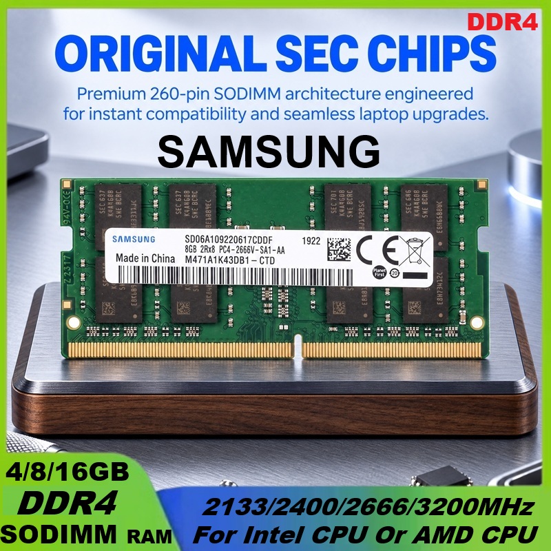 Sodimm Ddr4 - Mémoire RAM SAMSUNG DDR4 16 Go