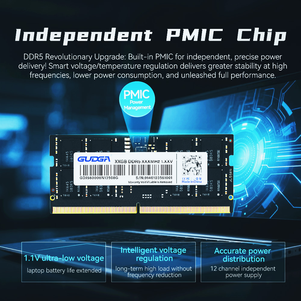 Mémoire DDR5 GUDGA 8 Go 16 Go  - Ram Memory Module avis et prix