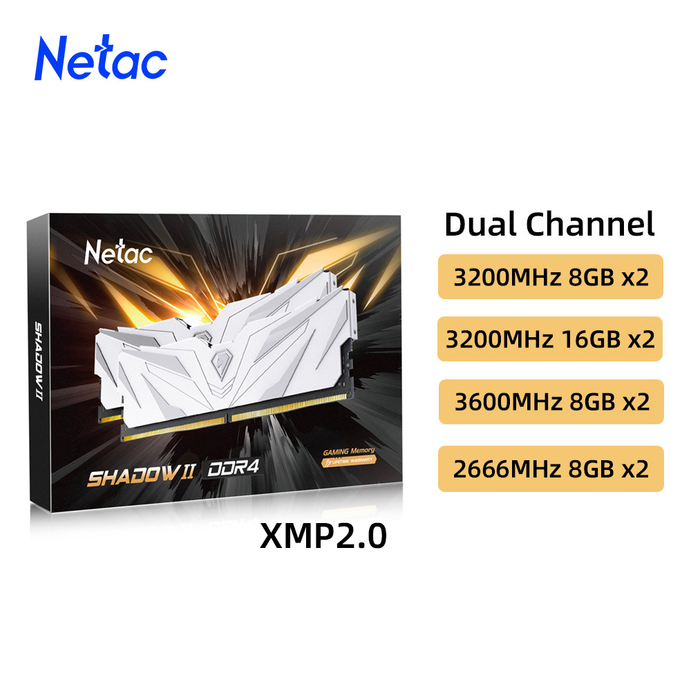 Netac Ram mémoire DDR4 8GBX2 1 - Ddr4 3200Mhz avis et prix